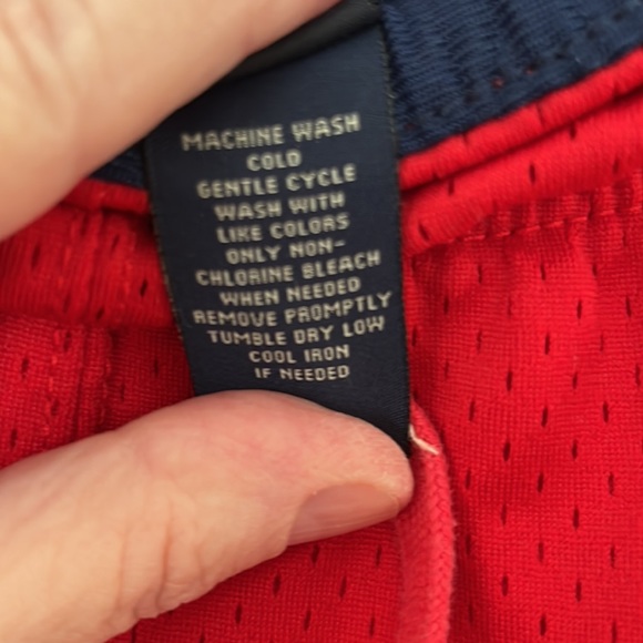 🇺🇸RALPH LAUREN B BALL SHORTS RED SZ L  W/ POCKETS GREAT CONDITION! - Picture 5 of 7